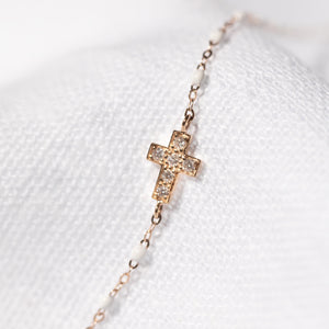 bracelet gigi clozeau diamants collection croix