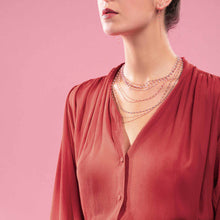 Gigi Clozeau - Collier saumon Classique Gigi, or rose, 45 cm